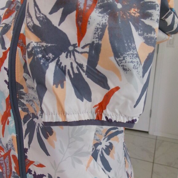 New Columbia Side Hill New Moon Magnolia Floral Print Windbreaker Jacket M - Picture 12 of 16